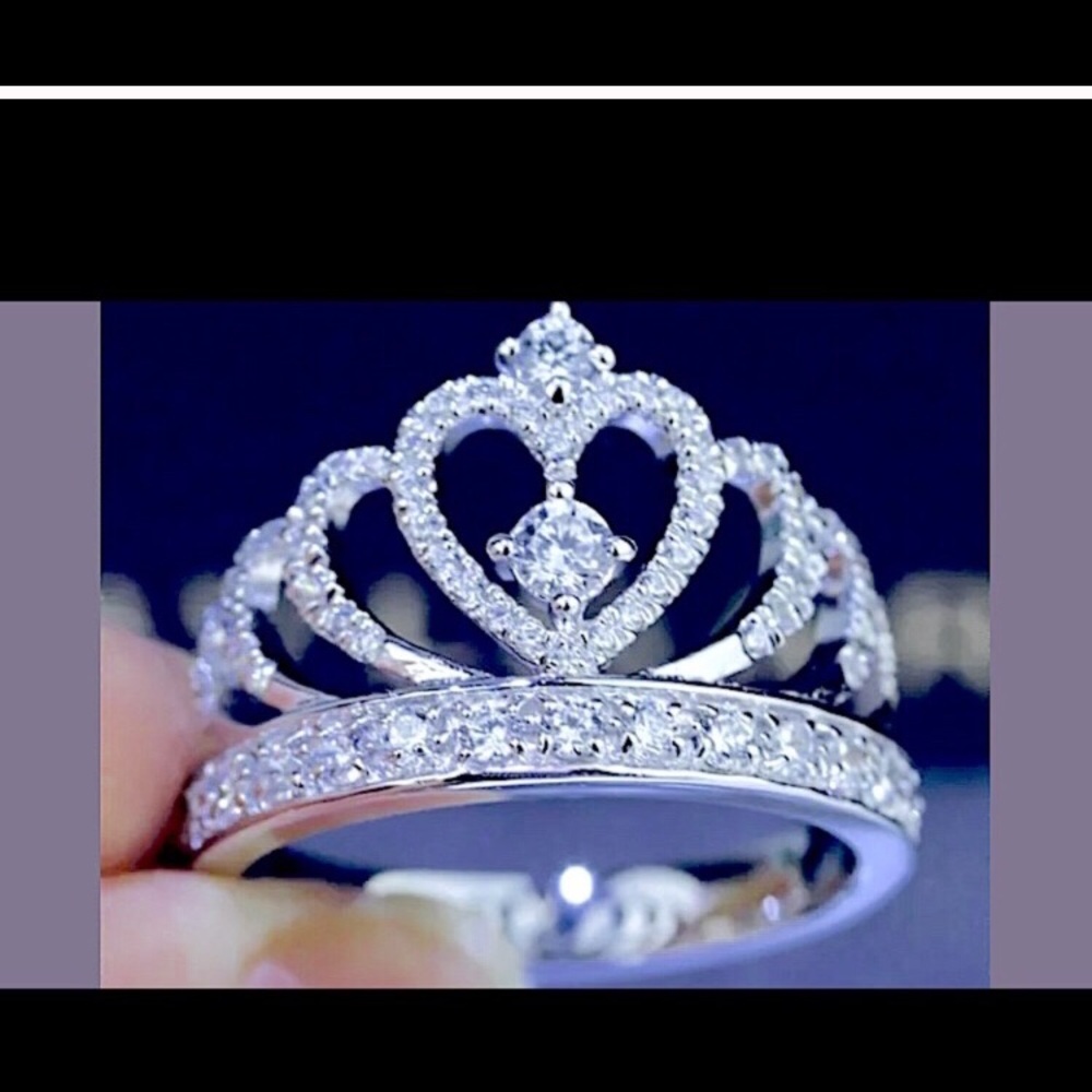 💍 New Simulated 💎 White Sapphire Princess 👰🏼💍